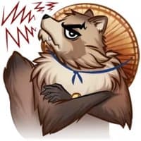 «Tanuki» sticker set