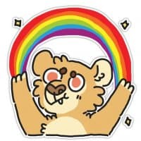 «Lion» sticker set
