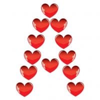 «Love Alphabet» sticker set