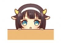 «Cow girl @Nekosticker» sticker set
