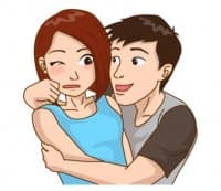 «chocouple» sticker set