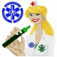 «EMS Nurse» sticker set