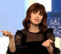 «Lily collins { @MissCollins }» sticker set