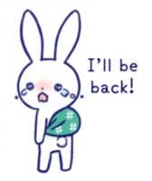 «The Rabbit Get Lonely Easily 1» sticker set