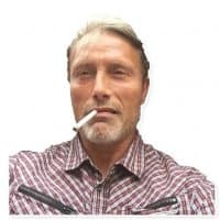 «Mads (The Viking Hobo) Mikkelsen» sticker set