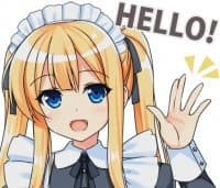 «[ @FUNimation ] MAID SENSIE» sticker set