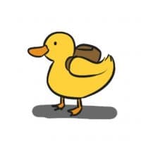 «Duck» sticker set