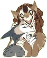 «Quartz The Sergal (@lunanight2)» sticker set