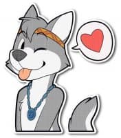 «WolfPupTKStickers» sticker set