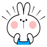 «Spoiled Rabbit Apron for Ange» sticker set