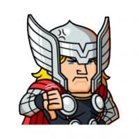 «Marvel» sticker set