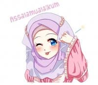 «Hijab Princess (Muslim Kawaii Girl)» sticker set