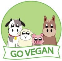 «Vegan» sticker set