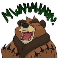 «Rai Bear» sticker set