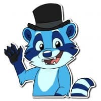 «IceRaccoon» sticker set