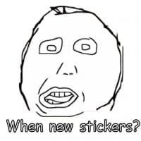 «Tether» sticker set