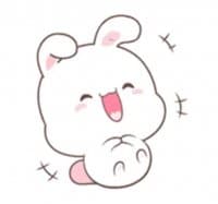 «Happy Bunny @reilostickers» sticker set