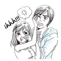 «Doddle Couple in love» sticker set