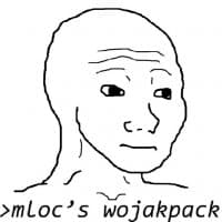 «mløc’s wojakpack» sticker set