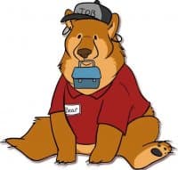 «Bearagram» sticker set