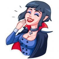 «Drakulessa» sticker set