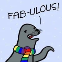 «foca gay» sticker set
