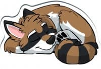 «Huscoon by Tirrel» sticker set