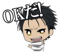 «steinsgate0» sticker set