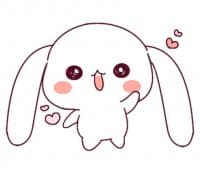 «Ultra Small Rabbit» sticker set