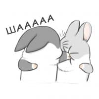«RABBITPYL9» sticker set