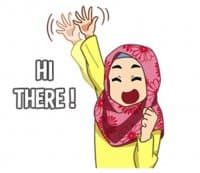 «Happy Hijabi (LINE)» sticker set