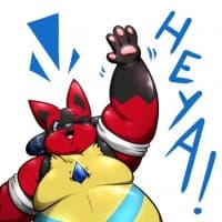 «Koko the Lucario, by aFurreak» sticker set