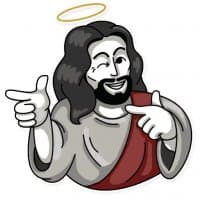 «jesus» sticker set