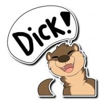 «Exceedingly Gay Otter» sticker set