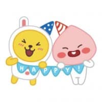 «kakao little friends» sticker set