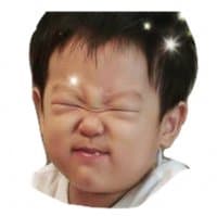 «korean babys» sticker set