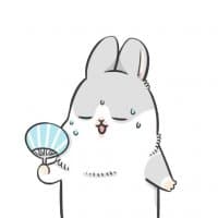 «Machiko rabbit from twit» sticker set