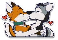 «JustWags» sticker set