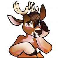 «Deer» sticker set