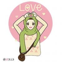 « i love my hijab » sticker set