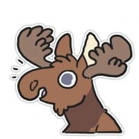 «Moose» sticker set
