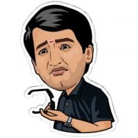 «Santhanam» sticker set