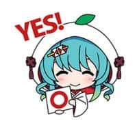 «Hatsune Miku SNOW MIKU Collection @Nekosticker» sticker set