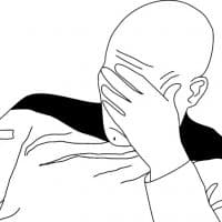 «Facepalm» sticker set