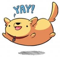 «Chubby Golden» sticker set