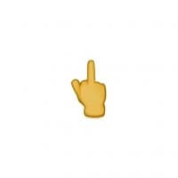 «Middle Finger Emoji» sticker set