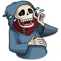 «Esqueleto!» sticker set