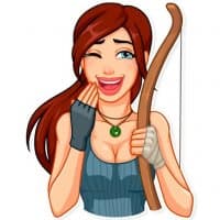 «Tomb Raider» sticker set