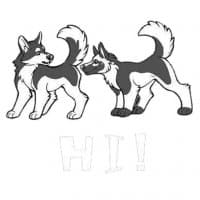 «Wolfies» sticker set