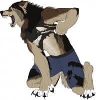 «Lazywolf» sticker set